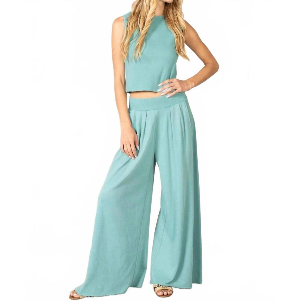 NEW LALAMIA lakeshore two piece set in turqouise